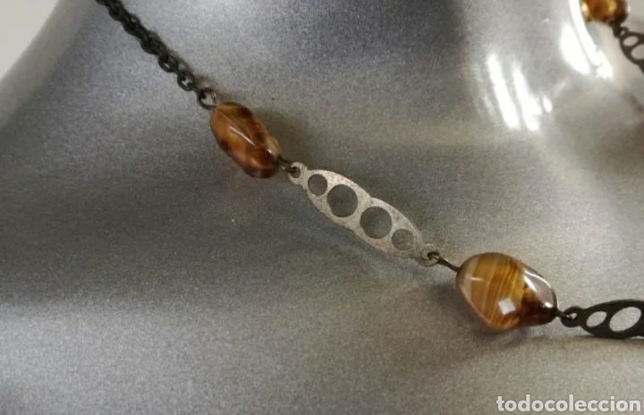 Joyeria: Collar de Plata con 5 piezas de &Aacute;gatha Pulida. - Foto 11