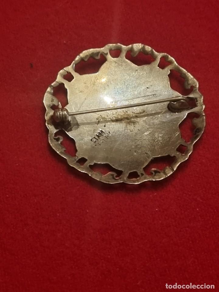 Joyeria: BROCHE DE PLATA Y ESMALTE. - Foto 3