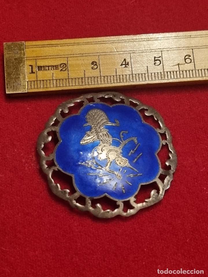 Joyeria: BROCHE DE PLATA Y ESMALTE. - Foto 4