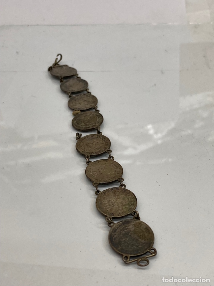 Joyeria: Pulsera de plata con monedas 50 c&eacute;ntimos 1892 - Foto 1