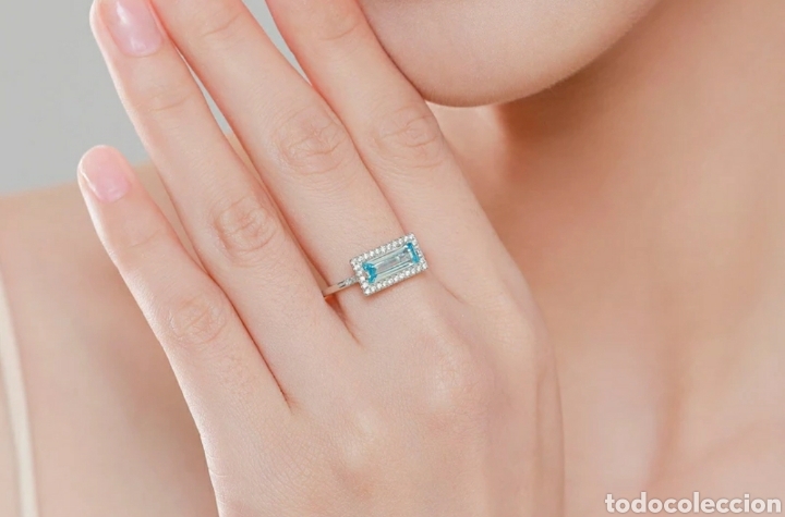 Joyeria: Anillo de Plata y Circonitas y cristal ENV&Iacute;O GRATIS!! - Foto 4