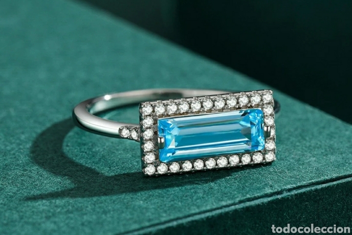 Joyeria: Anillo de Plata y Circonitas y cristal ENV&Iacute;O GRATIS!! - Foto 1