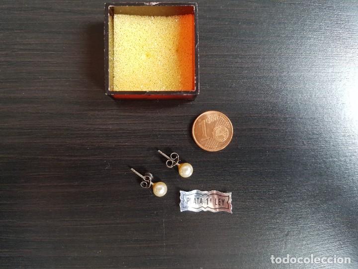 Joyeria: Pendientes de Plata de 1&ordf; Ley con perla - Foto 1