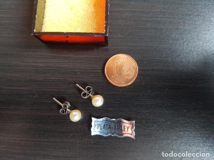 Joyeria: Pendientes de Plata de 1&ordf; Ley con perla - Foto 2