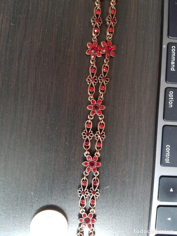 Joyeria: Collar con cristales rojos - Foto 3