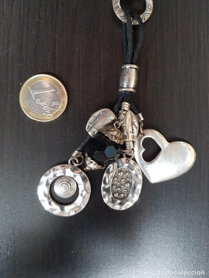 Joyeria: Collar met&aacute;lico cordon negro - Foto 2