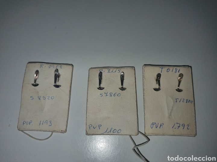 Joyeria: Antiguo 3 juegos de pendientes de plata . - Foto 2