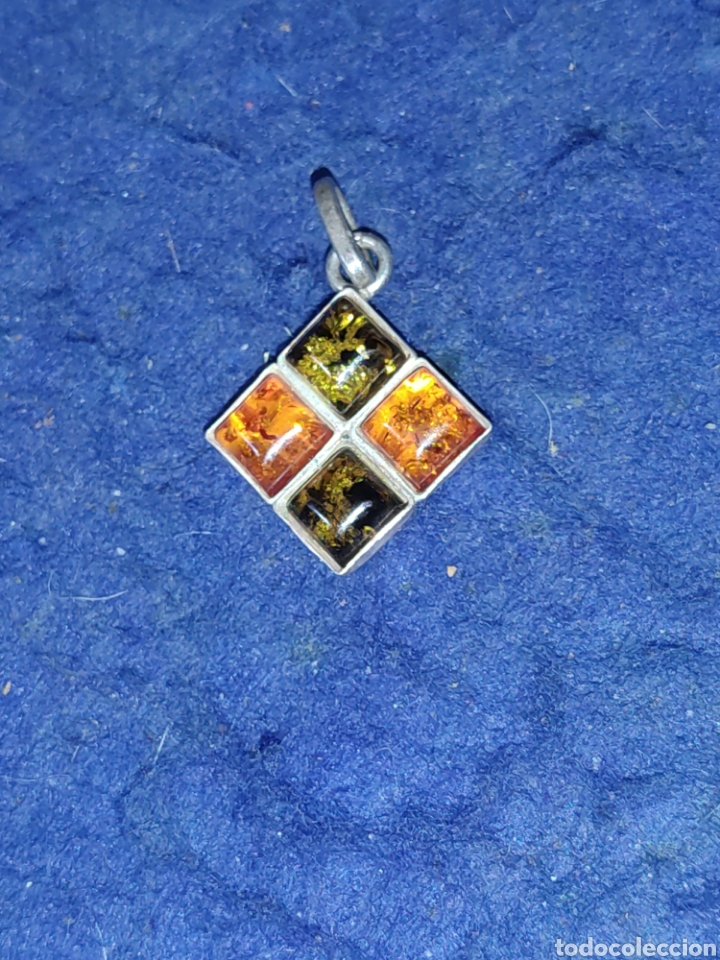 Joyeria: Colgante de plata contrastada 925 y &aacute;mbar. - Foto 3