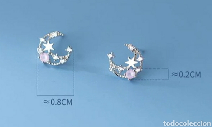Joyeria: Pendientes Lunas de Plata y Circonitas ENV&Iacute;O GRATIS!! - Foto 2