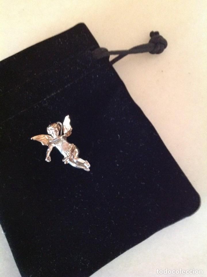 Joyeria: ANGELITO DE LA SUERTE. PLATA SOBREDORADA. IMPECABLE - Foto 1