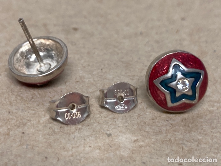Joyeria: Pendientes de plata y esmalte - Foto 4