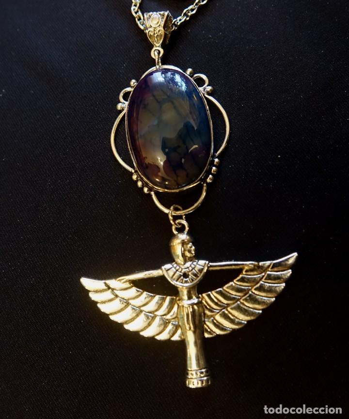 Joyeria: COLLAR CON GRAN AMATISTA Y DIOSA ALADA - Foto 2