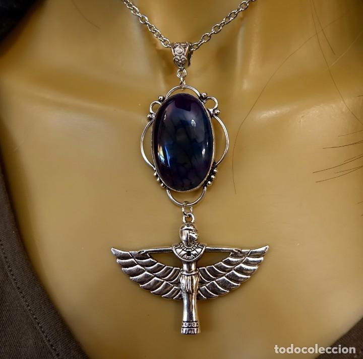 Joyeria: COLLAR CON GRAN AMATISTA Y DIOSA ALADA - Foto 4
