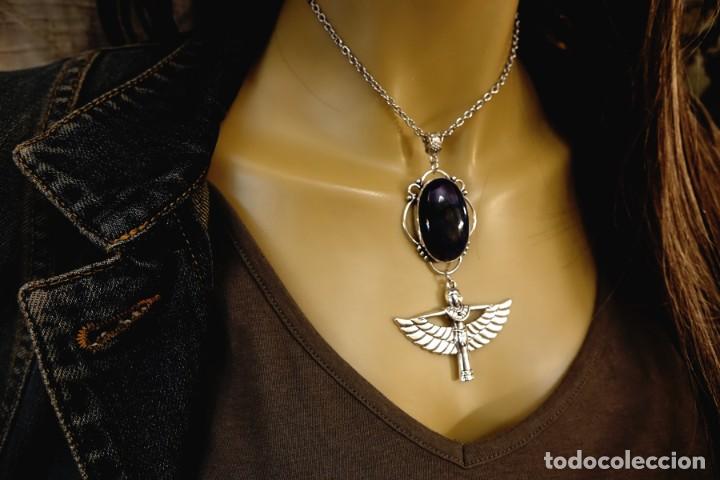 Joyeria: COLLAR CON GRAN AMATISTA Y DIOSA ALADA - Foto 6