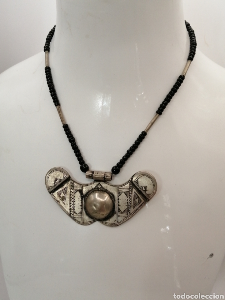 Joyeria: Collar tuareg. Plata baja y onix negro - Foto 2
