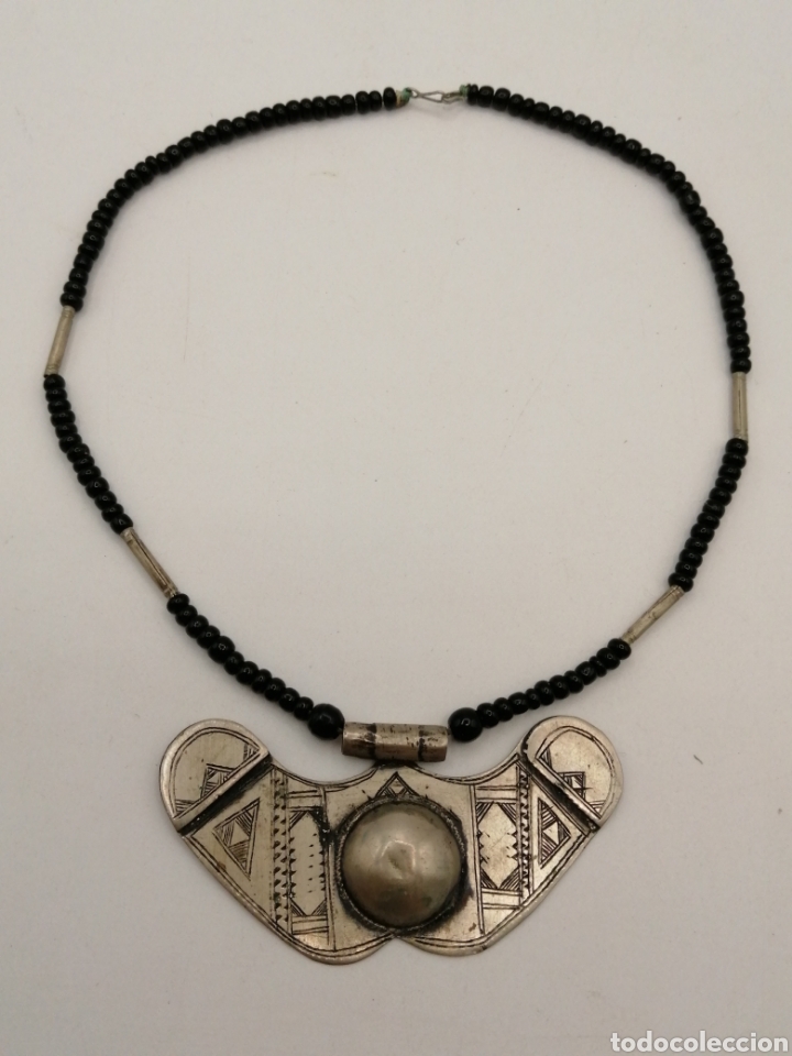 Joyeria: Collar tuareg. Plata baja y onix negro - Foto 1