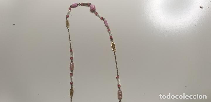 Joyeria: Collar. Combinaci&oacute;n de cadena con piedras y canutillos - Foto 4