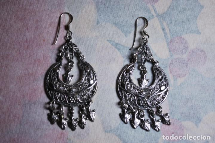 Joaillerie: PENDIENTES de plata de LEY- 925 .