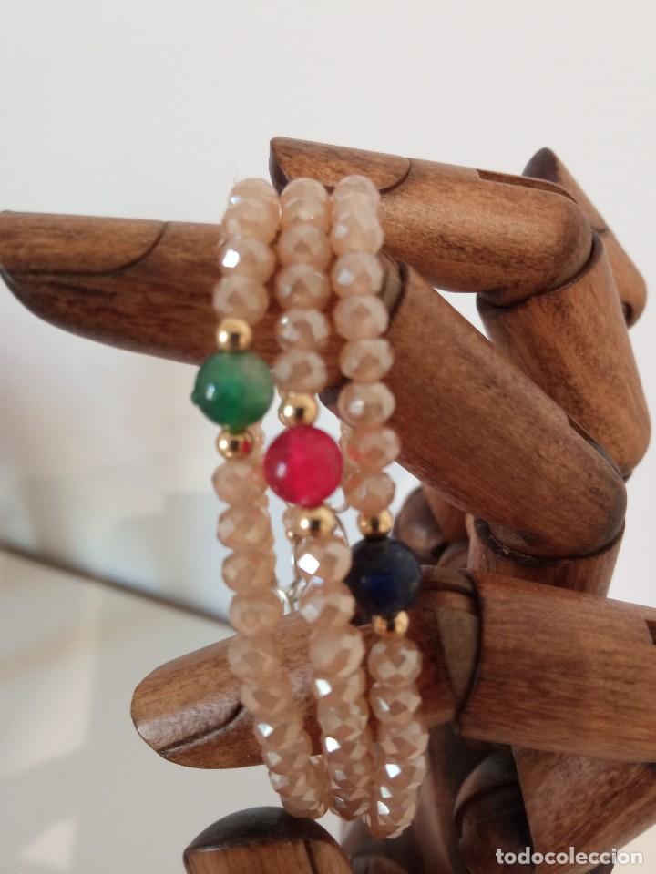 Joyeria: Pulsera de &aacute;gata y cristal - Foto 1