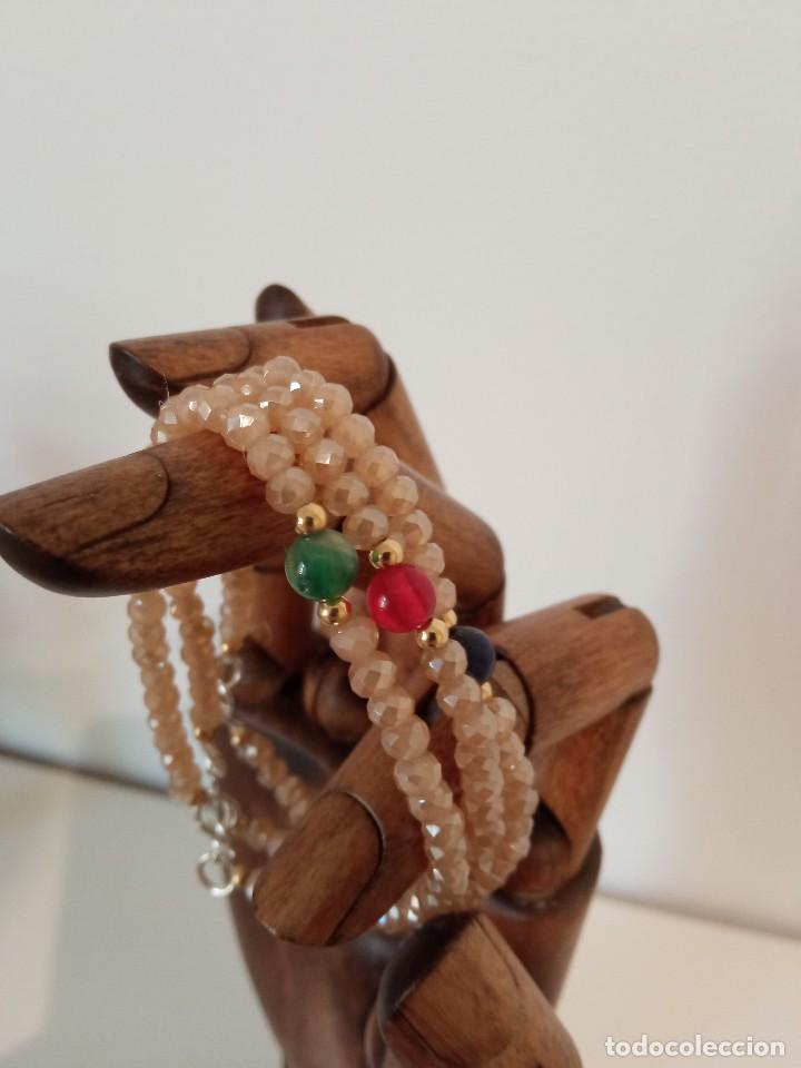 Joyeria: Pulsera de &aacute;gata y cristal - Foto 2