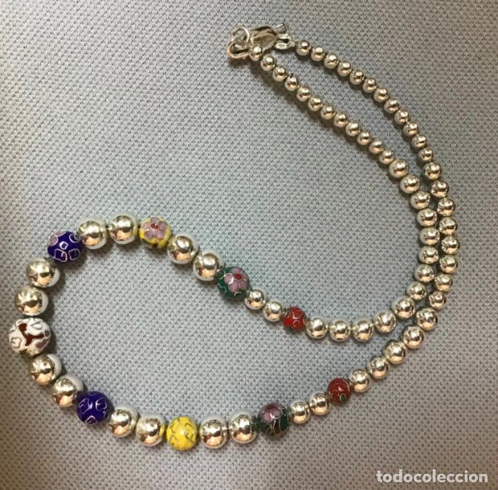 Joyeria: COLLAR DE PLATA Y ESMALTE CLOISONN&Eacute; - Foto 2