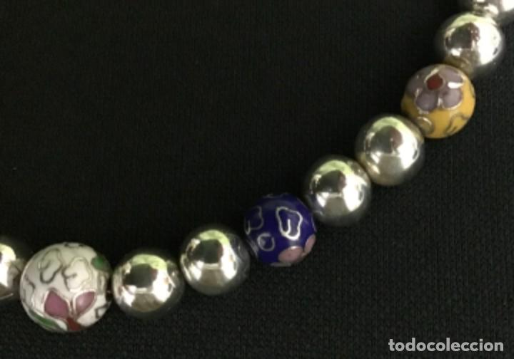Joyeria: COLLAR DE PLATA Y ESMALTE CLOISONN&Eacute; - Foto 3