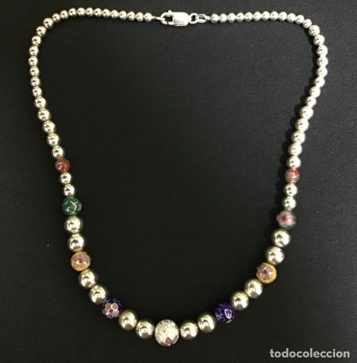 Joyeria: COLLAR DE PLATA Y ESMALTE CLOISONN&Eacute; - Foto 1