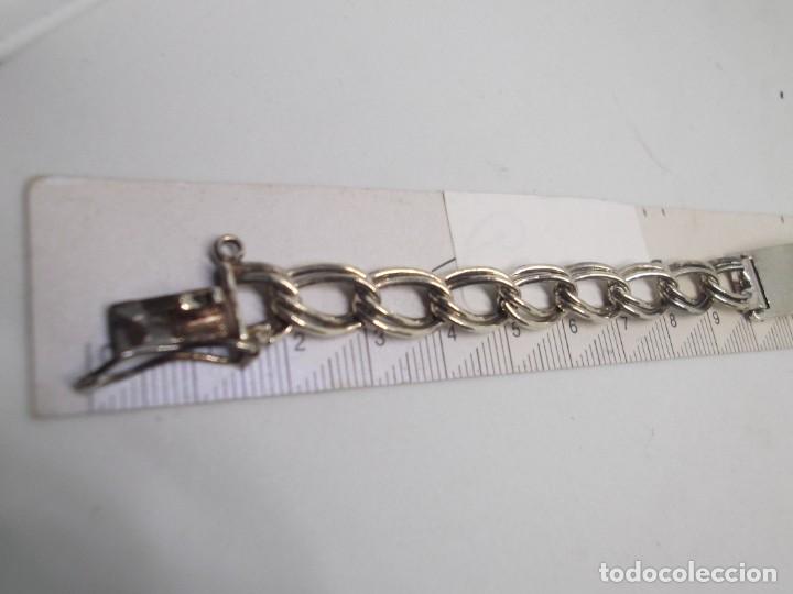 Joyeria: Pulsera de chapa en plata.Caballero - Foto 5