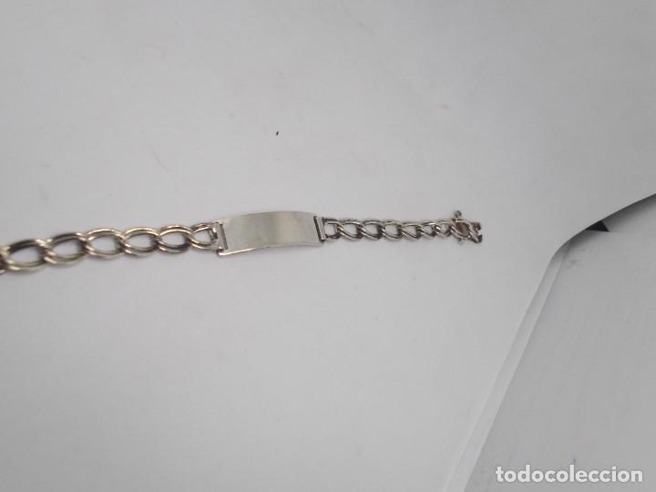 Joyeria: Pulsera de chapa en plata.Caballero - Foto 8