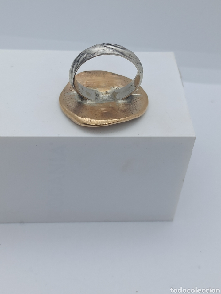 Joyeria: anillo de bronce y plata de ley 925 ech&oacute; a mano - Foto 9