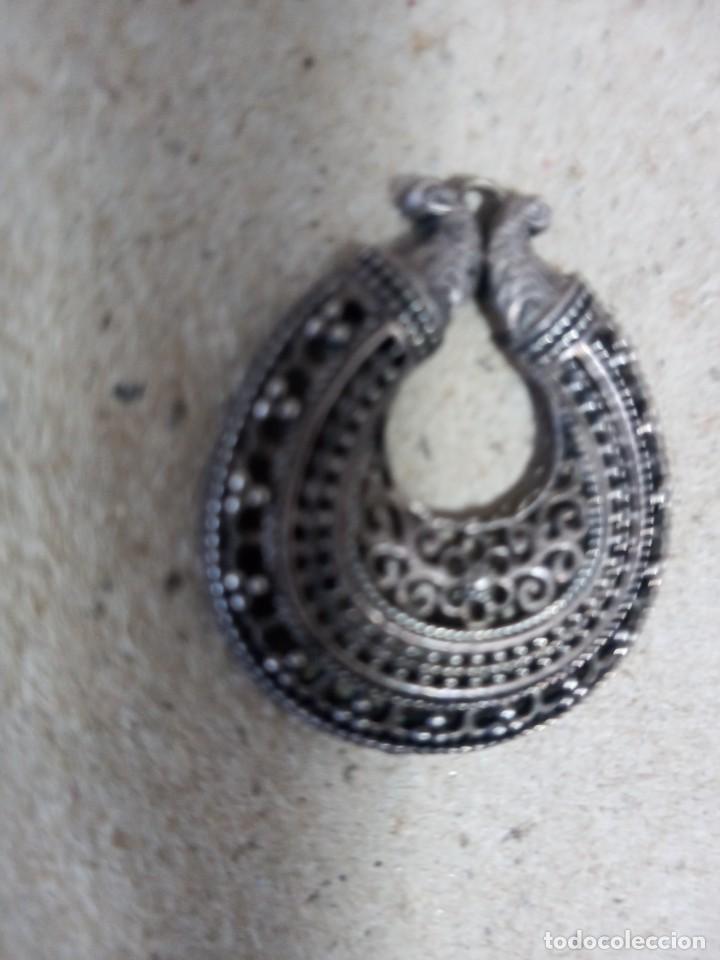 Joyeria: COLGANTE ANTIGUO DE PLATA 925. 4 ctms - Foto 3