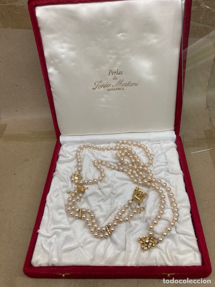 Joyeria: Collar y pulsera de perlas de Sonia Matani Mallorca cuerease plata - Foto 2