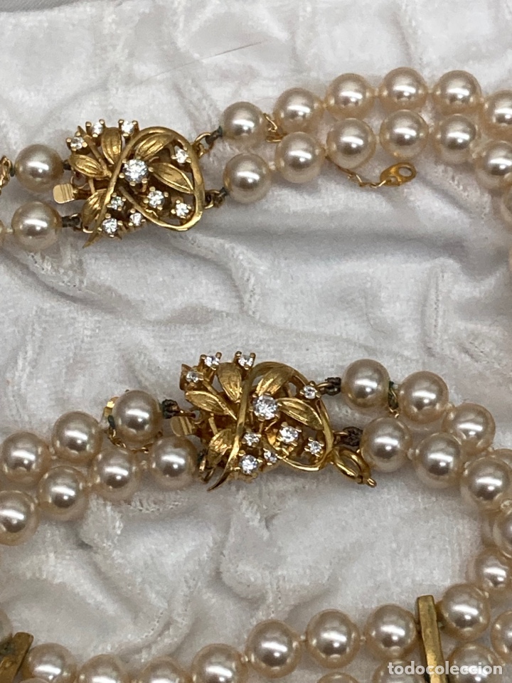 Joyeria: Collar y pulsera de perlas de Sonia Matani Mallorca cuerease plata - Foto 3