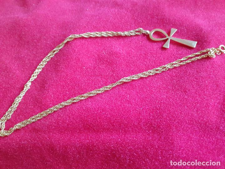 Joyeria: Cadena y Cruz egipcia en Plaque oro - Foto 3