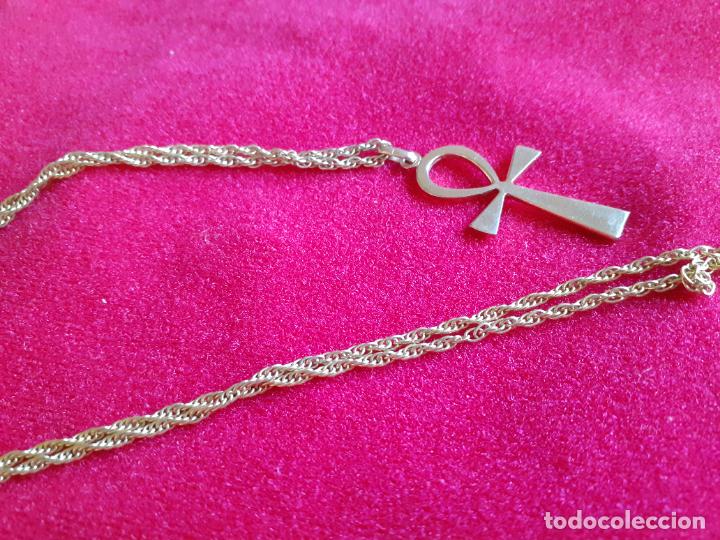Joyeria: Cadena y Cruz egipcia en Plaque oro - Foto 4