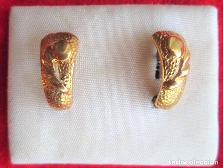 Joyeria: PENDIENTES CHAPADO EN ORO DE 24 KLTS. - SIN ESTRENAR - Foto 3