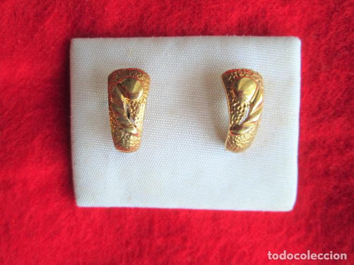 Joyeria: PENDIENTES CHAPADO EN ORO DE 24 KLTS. - SIN ESTRENAR - Foto 4