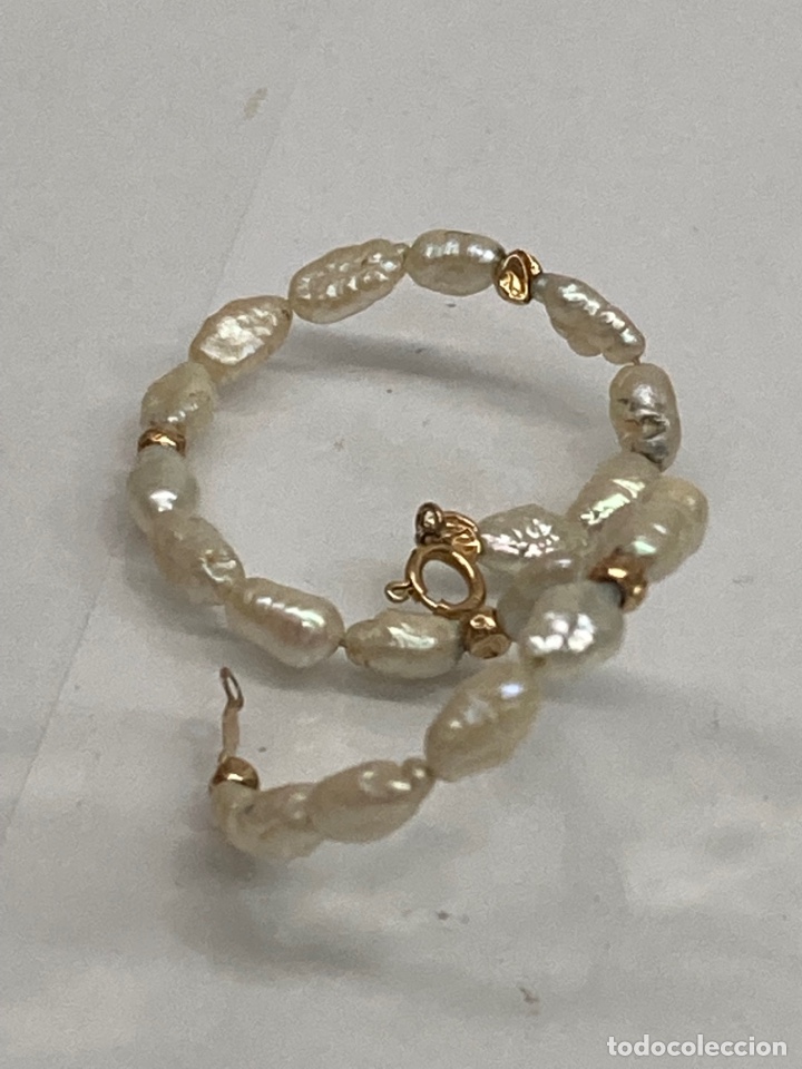 Joyeria: PULSERA PERLAS Y DETALLES EN ORO DE 14K - Foto 1