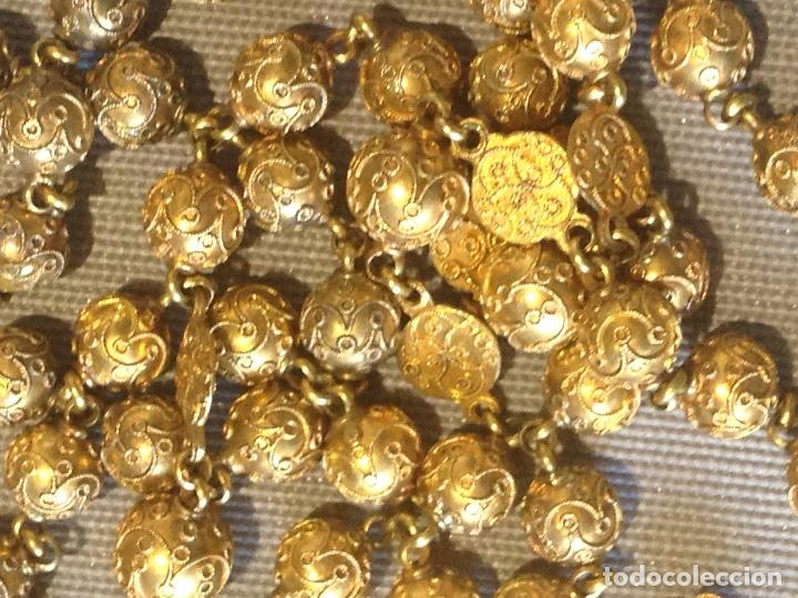 Joyeria: Antiguo rosario del siglo XIX en Oro de 18 kilates y filigrana - Foto 3 - 312334348