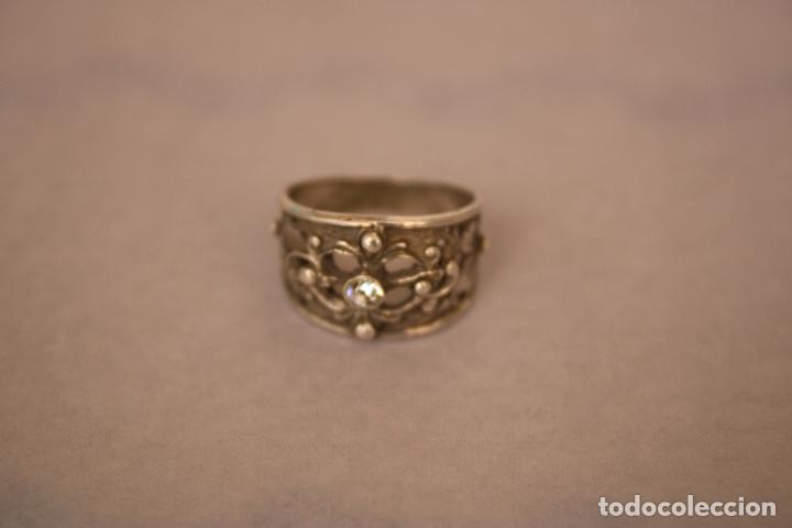 Joyeria: anillo de plata 925 con solitario - Foto 2