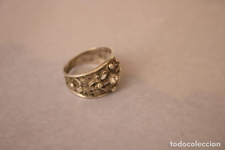 Joyeria: anillo de plata 925 con solitario - Foto 1