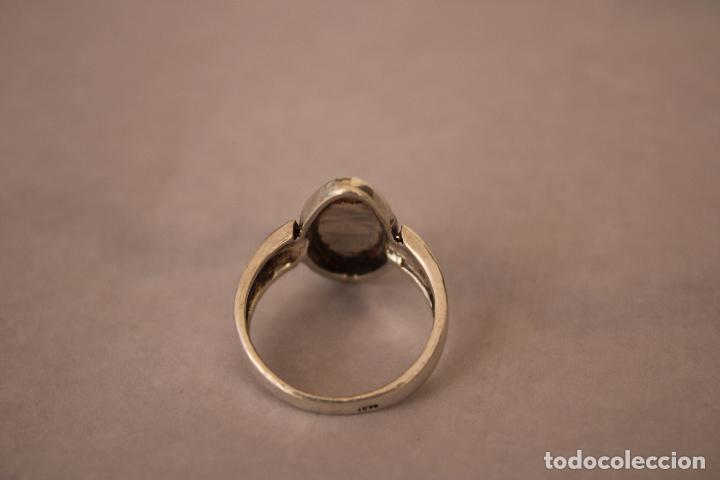 Joyeria: anillo de plata 925 con cristal verde - Foto 3