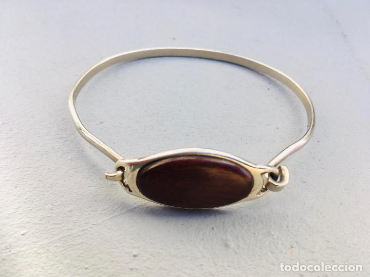 Joyeria: PULSERA EN PLATA Y MADERA DE QUEBRACHO COLORADO ANTIGUA - Foto 1