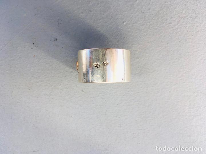 Joyeria: ANILLO DE PLATA DE LEY Y ORO 18K - Foto 2
