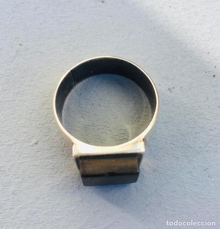 Joyeria: ANILLO EN PLATA 900 Y MADERA DE EBANO - Foto 3