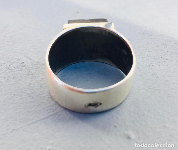 Joyeria: ANILLO EN PLATA 900 Y MADERA DE EBANO - Foto 4