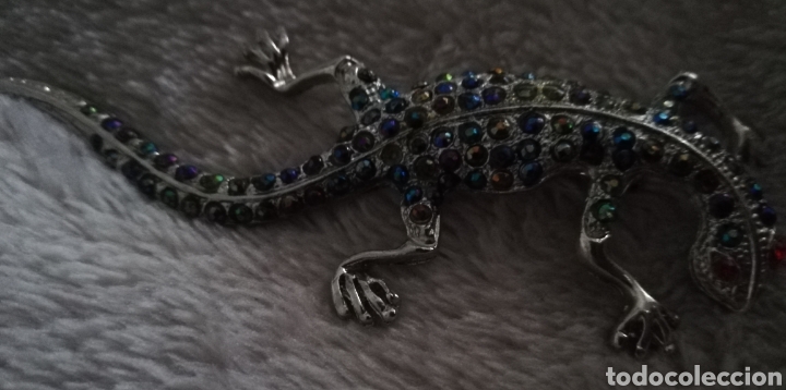 Joyeria: VINTAGE AGUJA, BROCHE. SALAMANDRA. - Foto 3