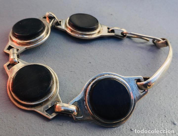Joyeria: PULSERA DE ESLABONES Y PLATA Y MADERA DE EBANO AFRICANO - Foto 2