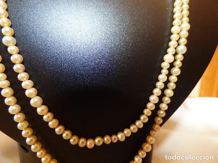 Joyeria: Collar de perlas.Siglo XIX. - Foto 2