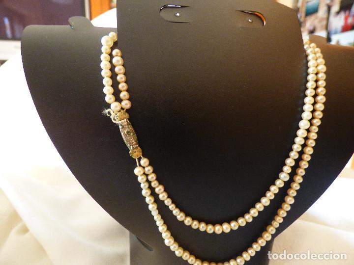 Joyeria: Collar de perlas.Siglo XIX. - Foto 3